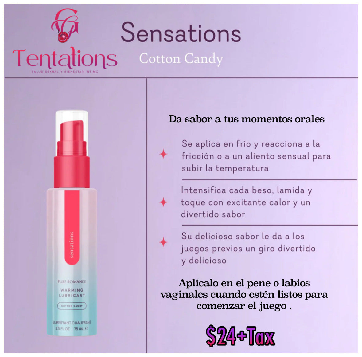 Sensations lubricante