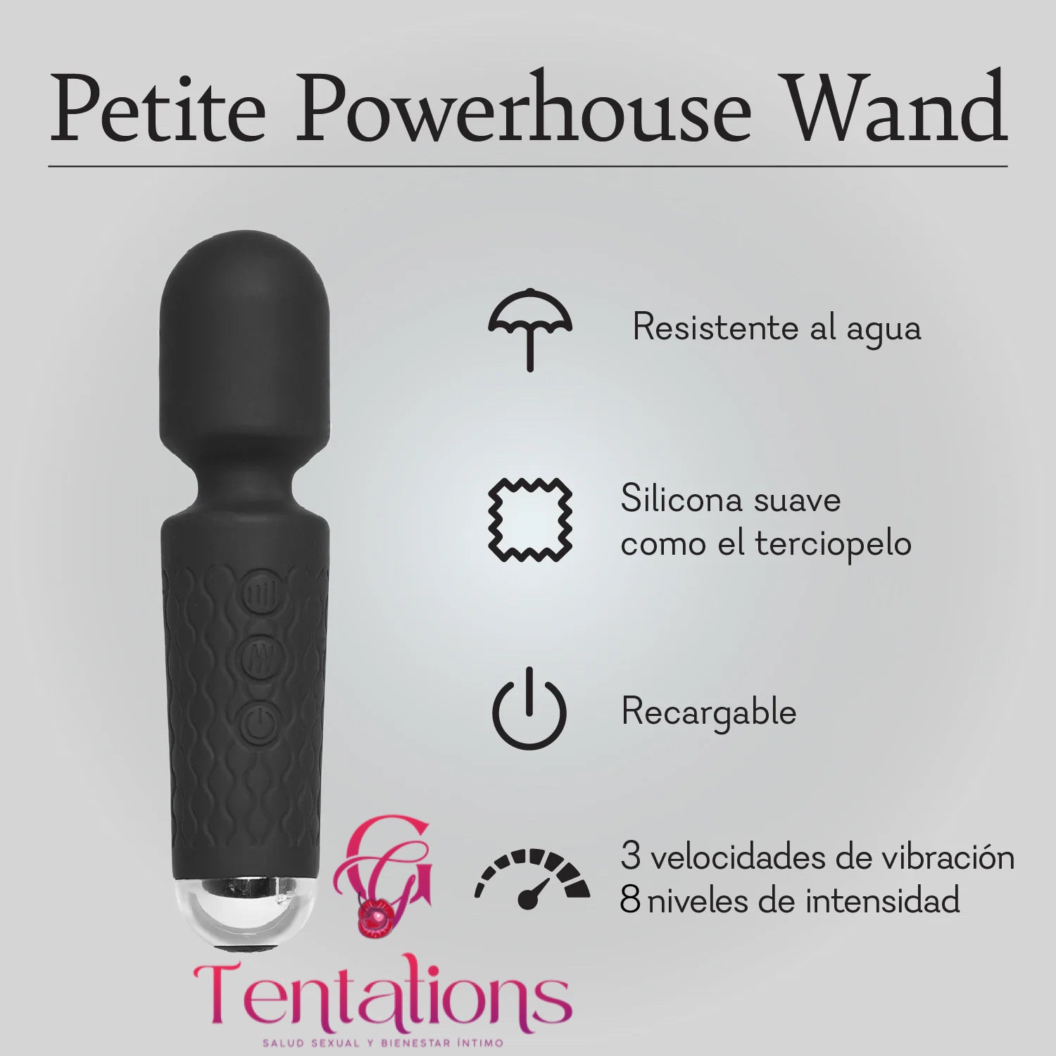 Petite Powerhouse Wand - Mini varita de masaje